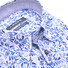 Ledûb Brushed Pattern Short Sleeve Button-Down Modern Fit Shirt Blue