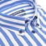 Ledûb Button Down Stripe Stretch Shirt Mid Blue