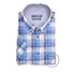 Ledûb Check Short Sleeve Button-down Modern Fit Overhemd Blauw