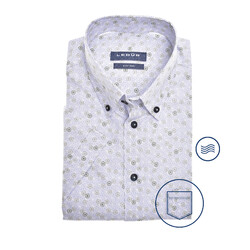 Ledûb Citrus Dot Button-Down Modern Fit Shirt Light Blue