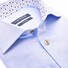 Ledûb Cotton Blend Contrast Collar Overhemd Licht Blauw