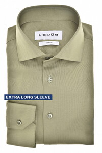 Ledûb Cotton Jersey Extra Long Sleeve Shirt Light Green