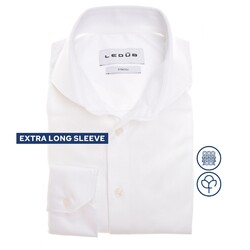 Ledûb Cotton Jersey Stretch Shirt Overhemd Wit