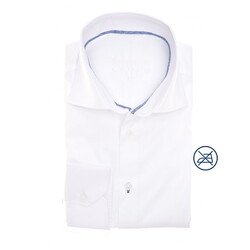 Ledûb Cotton Non-Iron  Special Edition Overhemd Antiekwit-Blauw