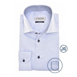 Ledûb Dot Collar Contrast Shirt Light Blue