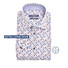 Ledûb Dot Fantasy Long Sleeve Semi-Spread Modern Fit Shirt Blue-Brown