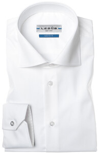 Ledûb Dress-Shirt Non-Iron Overhemd Wit