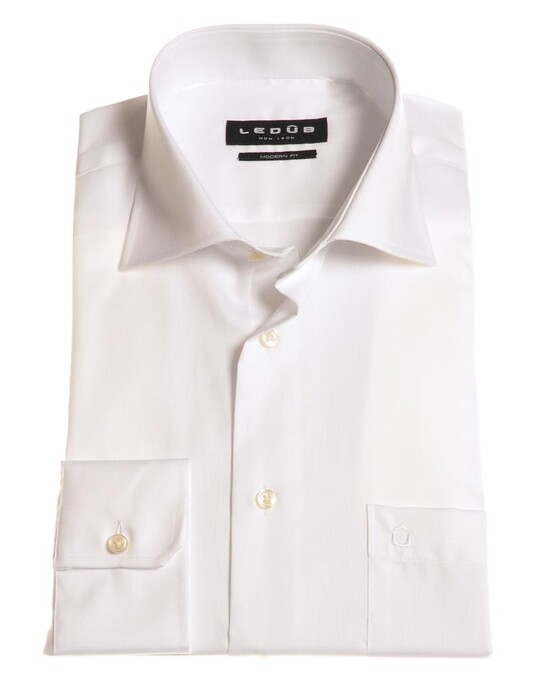 Ledûb Dress-Shirt Two-Ply White
