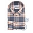 Ledûb Elegant Sporty Check Shirt Dark Blue-Brown