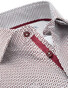 Ledûb Fantasy Circled Design Overhemd Donker Rood Melange