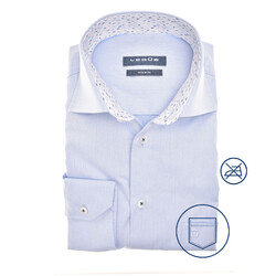 Ledûb Fantasy Collar Contrast Shirt Light Blue