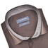 Ledûb Faux Contrast Modern Fit Shirt Dark Brown Melange