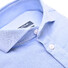 Ledûb Fine Stripe Cutaway Slim Fit Overhemd Midden Blauw