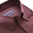Ledûb Flannel Button-Down Modern Fit Overhemd Donker Rood