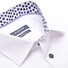 Ledûb Ink Dot Contrast Semi-Spread Modern Fit Shirt White