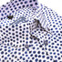Ledûb Ink Dot Short Sleeve Button-Down Modern Fit Overhemd Blauw