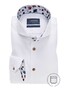 Ledûb Leaf Contrasted Two-Ply Shirt White