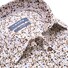 Ledûb Leaf Pattern Semi-Spread Modern Fit Shirt White