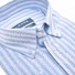 Ledûb Linen-Cotton Blend Stripe Overhemd Licht Blauw