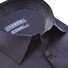 Ledûb Linen Look Contrast Long Sleeve Semi-Spread Modern Fit Overhemd Navy