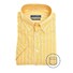 Ledûb Linen Stripe Short Sleeve Button-Down Modern Fit Overhemd Geel