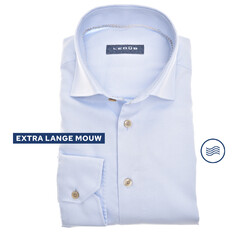 Ledûb Luster Twill Longer Sleeve Shirt Light Blue