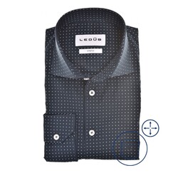 Ledûb Luxury Dot Shirt Dark Evening Blue