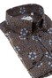 Ledûb Midnight Floral Elegance Shirt Navy-Brown