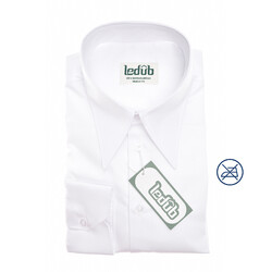Ledûb Modern 60s Pointed Collar Overhemd Wit