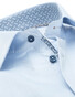 Ledûb Modern Contrasted Fine Non-Iron Twill Shirt Light Blue