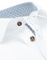 Ledûb Modern Contrasted Fine Non-Iron Twill Shirt White