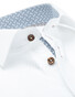 Ledûb Modern Contrasted Fine Non-Iron Twill Shirt White
