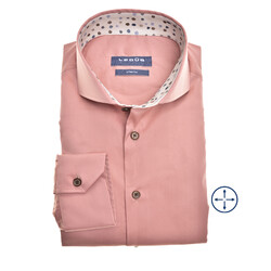 Ledûb Modern Dot Collar Overhemd Midden Roze
