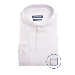 Ledûb Modern Linen Mix Shirt White