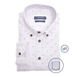 Ledûb Modern Squared Dots Shirt White