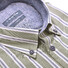Ledûb Modern Striped Button-Down Shirt Green