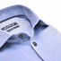 Ledûb Non-Iron Contrast Collar Overhemd Midden Blauw
