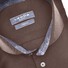 Ledûb Petal Contrast Modern Fit Shirt Dark Brown Melange