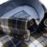 Ledûb Premium Check Button Down Overhemd Donker Blauw