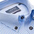 Ledûb Premium Striped Bio Cotton Button Down Overhemd Licht Blauw