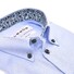 Ledûb Refined Stylish Flower Accent Shirt Light Blue