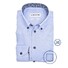 Ledûb Refined Stylish Flower Accent Shirt Light Blue