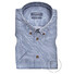 Ledûb Screw-Head Pattern Modern Fit Shirt Mid Blue