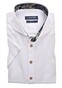 Ledûb Short Sleeve Cotton Stretch Cutaway Poloshirt White-Blue