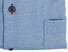 Ledûb Short Sleeve Fine Contrast Overhemd Midden Blauw