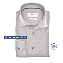 Ledûb Sophisticated Piqué Knit Shirt Light Grey