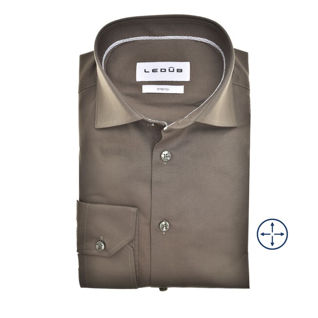 Ledûb Stretch Flex Shirt Dark Green