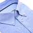 Ledûb Stretch Weave Button-Down Modern Fit Poloshirt Mid Blue