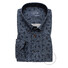 Ledûb Subtle Paisley Long Sleeve Button-Down Modern Fit Shirt Dark Evening Blue