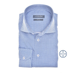Ledûb Subtle Texture Shirt Mid Blue